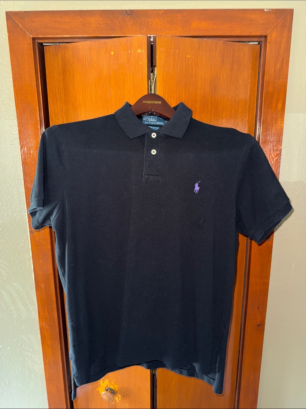 Polo by Ralph Lauren Black Polo with Purple Pony Logo - Picture 3 of 5
